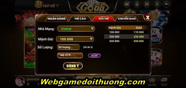 đổi nạp go66 club