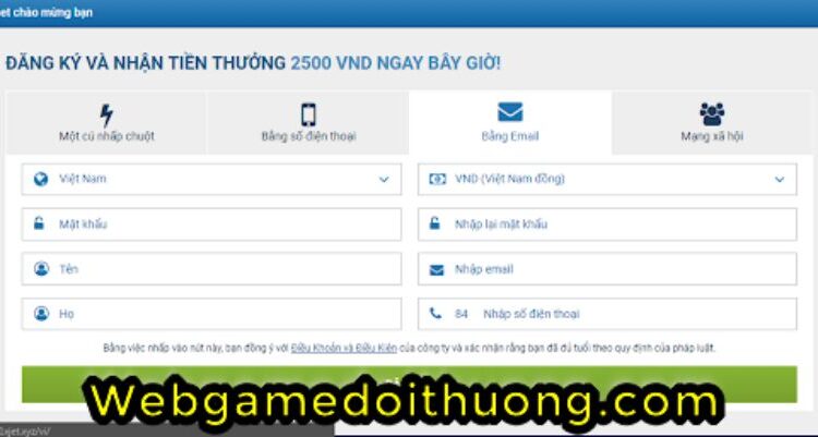 đăng ký tài khoản 1xbet