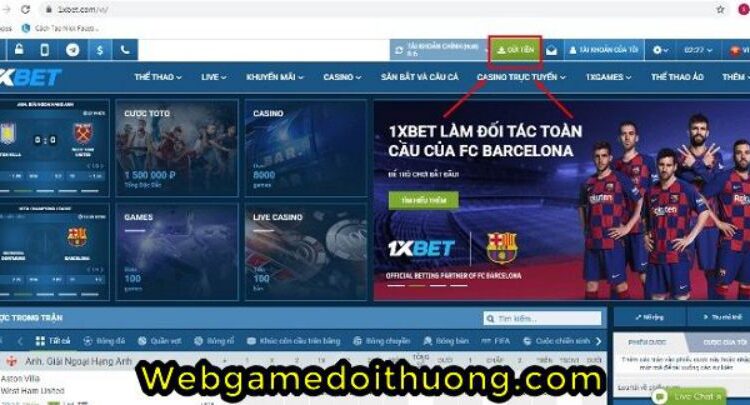 sảnh chơi 1xbet