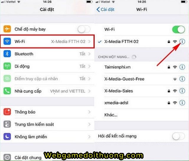 đổi DNS iOS