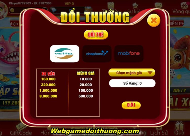 đổi thưởng tại ban ca zui