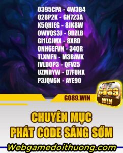 quà tặng code go89.win