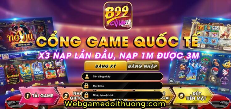 cổng game quốc tế b99vin