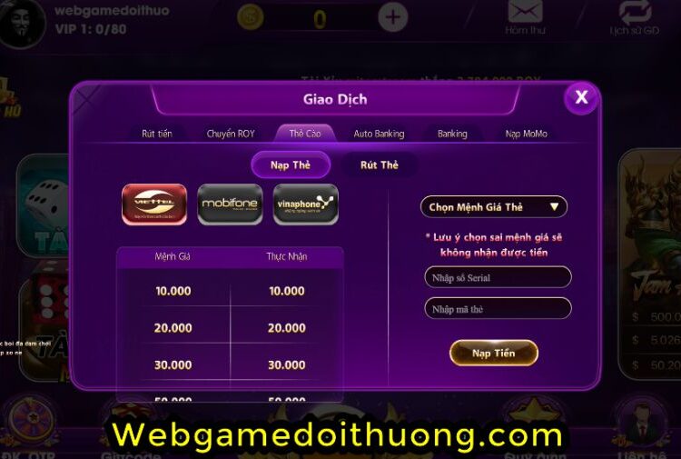 đổi thưởng roy.bet