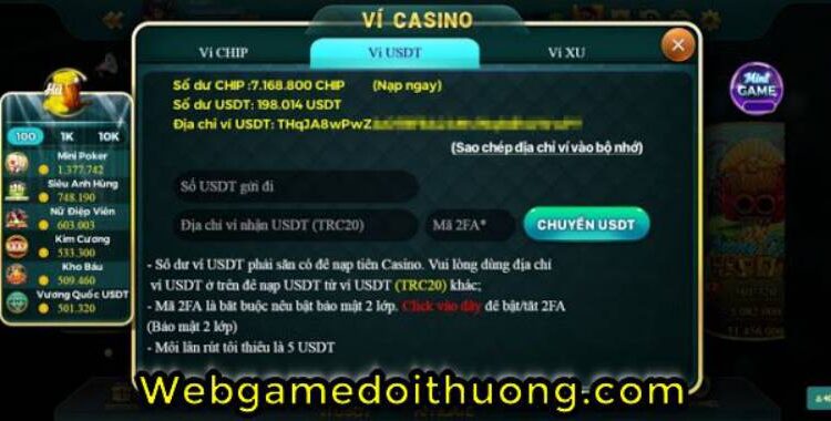 ví usdt casino