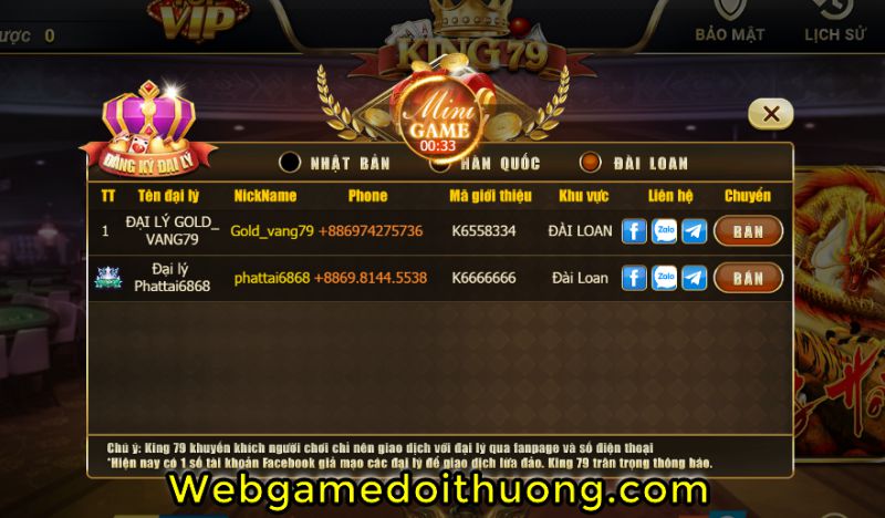 nạp code king 79