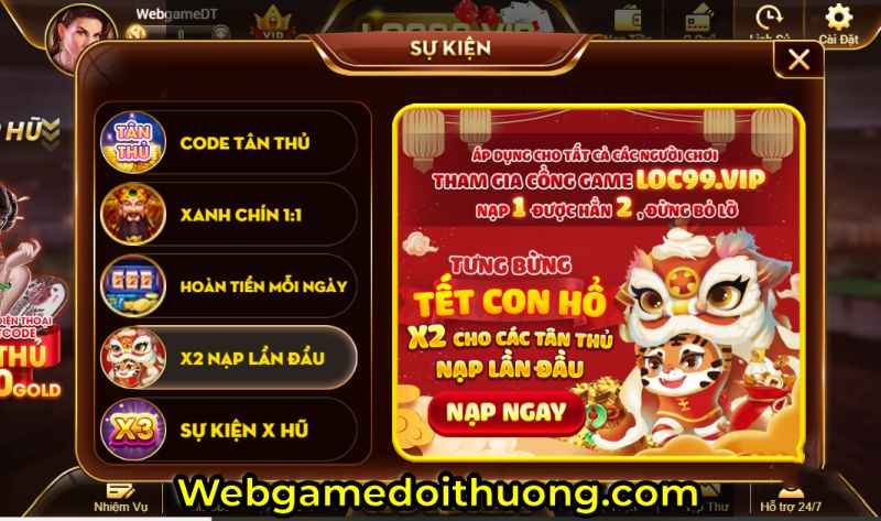 nạp tiền Lộc 99