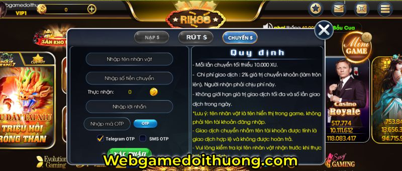 nạp tiền Rik 88