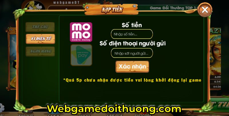 nạp tiền RungXanh Club