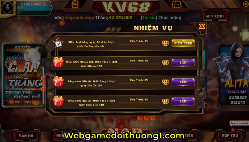 giftcode kv68