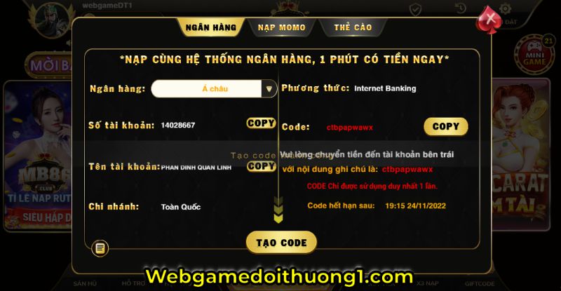 nạp Mb86 Club