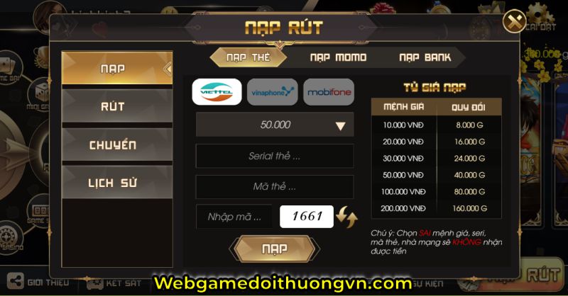 nạp tiền anhu.win