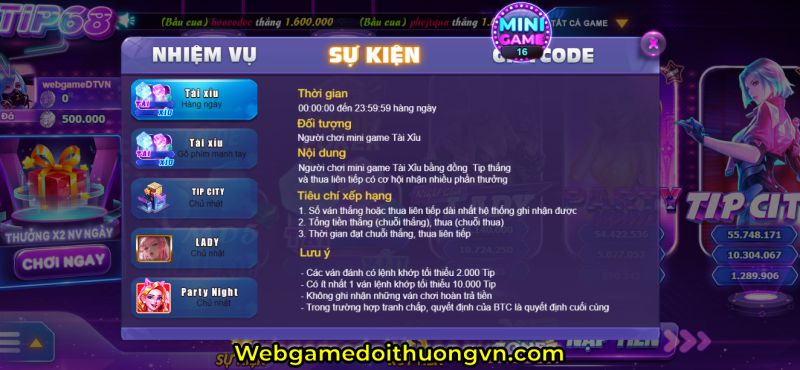 sự kiện Tip 68