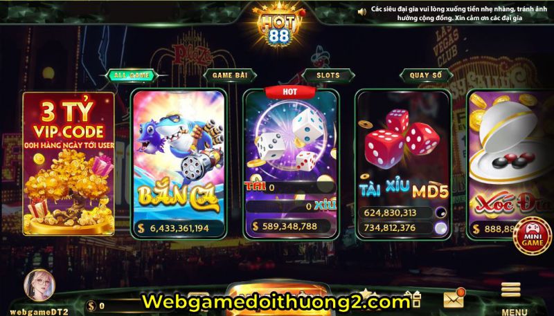 chơi game Hot88