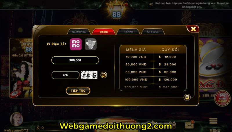 nạp tiền Hot88