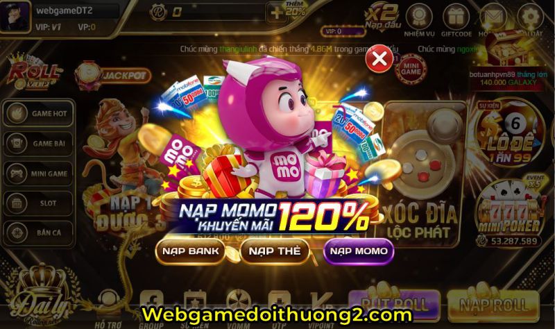 nạp code roll vip