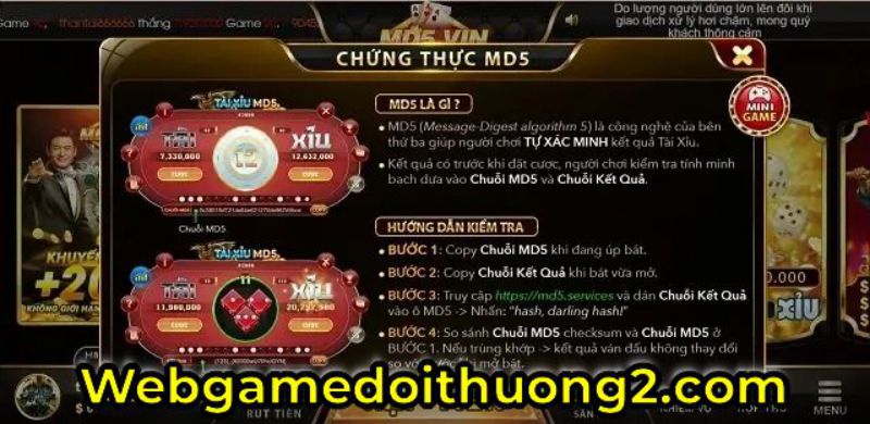 tài xỉu MD5