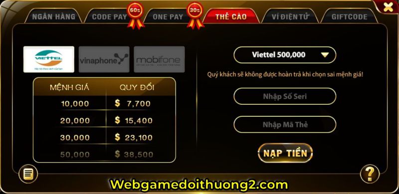 nạp tiền vn123