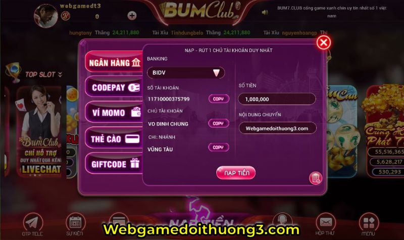 nạp bum7.club