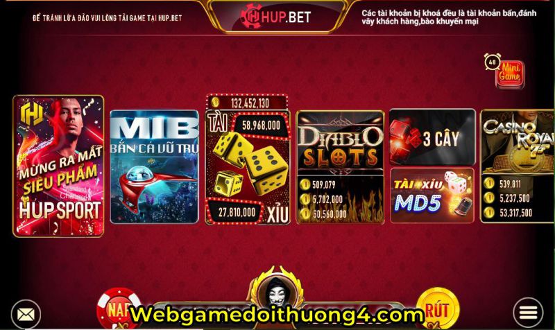 tải game hup.bet