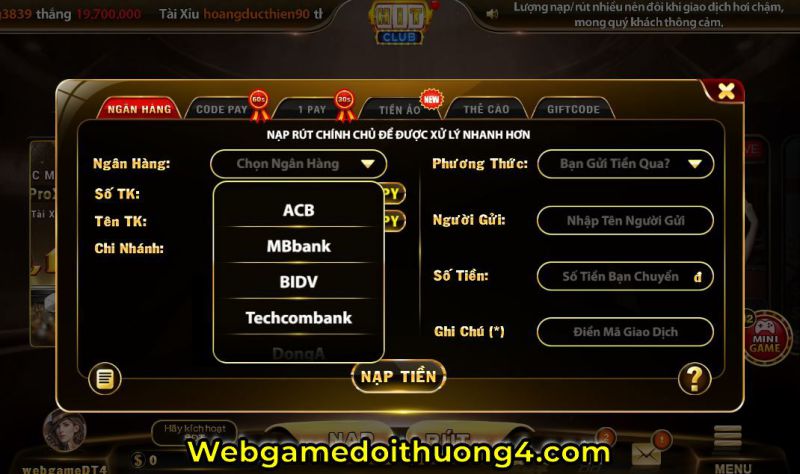 nạp tiền hitclub